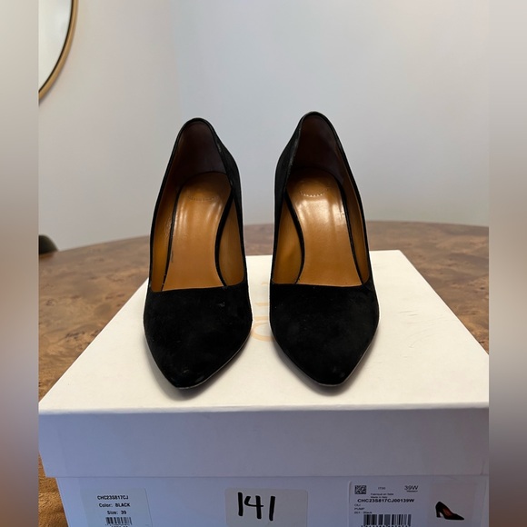 Chloe Oli Black Suede Pumps - Picture 3 of 16